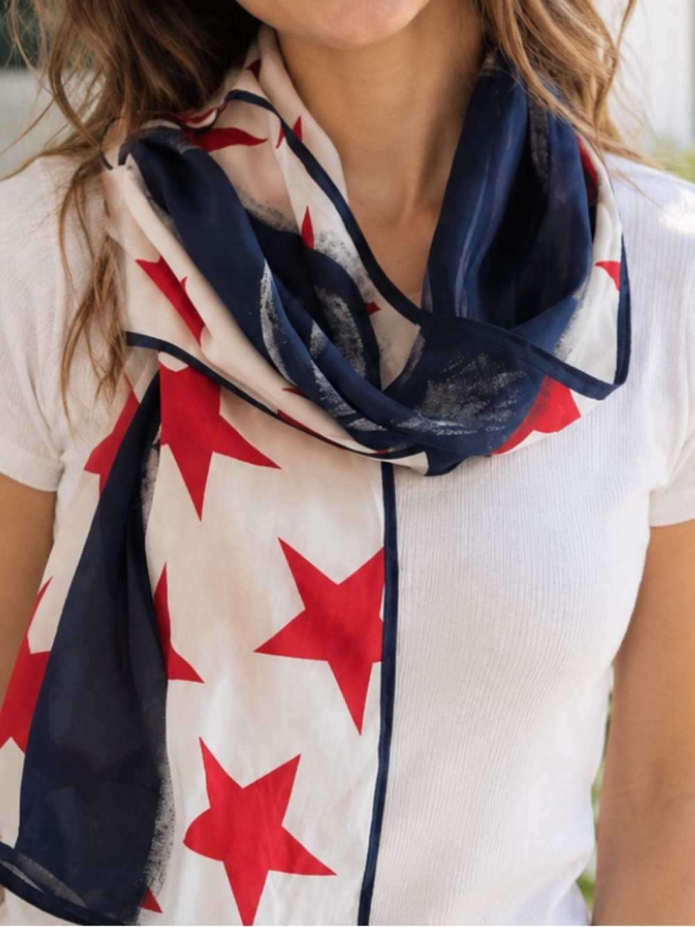 Vintage Perry Ellis America Silk Scarf. Authentic 90’s | Patriotic | Nautical